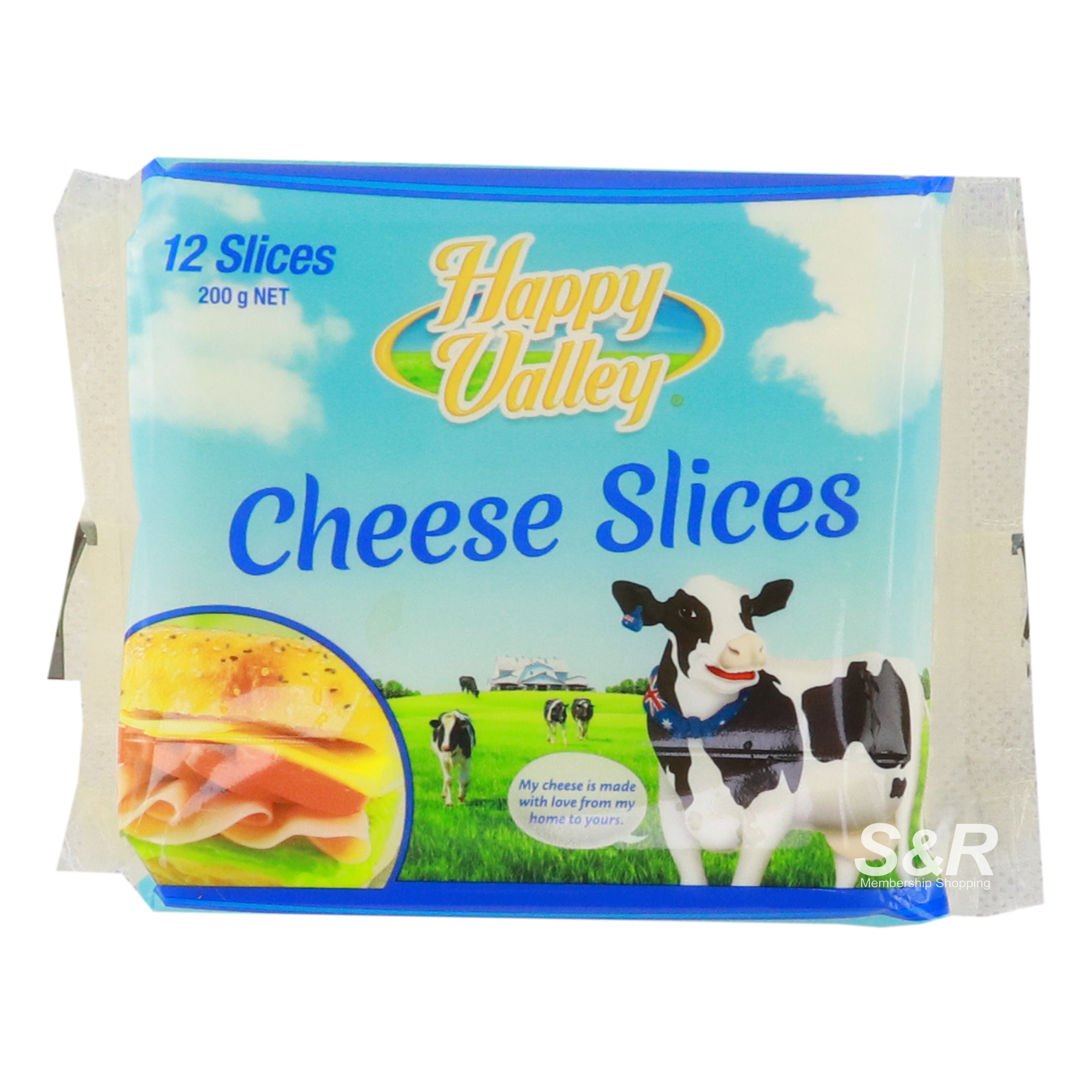 Happy Valley Cheese Slices 200g